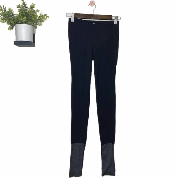 Athleta Black and Gray Plie Tights Leggings XS - Picture 11 of 11